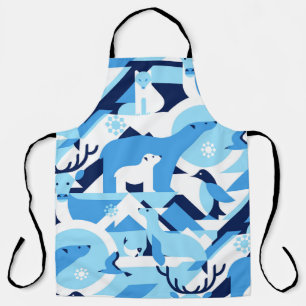 Tablier Animaux en Arctique, Polaire - motif abstrait, mer