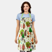 Tablier Animaux forestiers adorables (Porté)