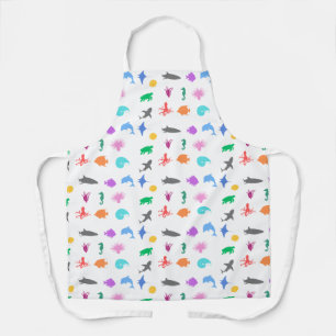 Tablier Animaux marins à motifs