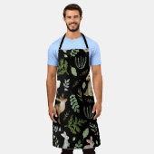 Tablier Animaux mignons : Aquarelle Tirée À La Main. (Porté)