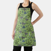 Tablier Animaux tropicaux sans soudure motif vert et gris (Insitu)