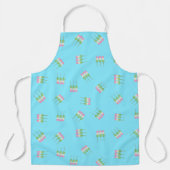 Tablier Anime Blue Pastel Dango Tout-En-Plan (Recto)