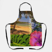 Tablier Anini Beach, Kauai Hawaiian Collage (Recto)