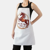 Tablier Année du Cheval 2026 couleur Brown (Insitu)