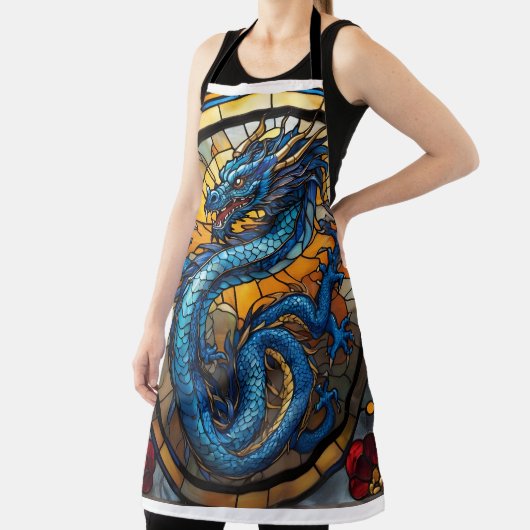 Tablier Année du dragon bleu 2024 (Insitu)