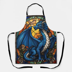 Tablier Année du dragon bleu 2024