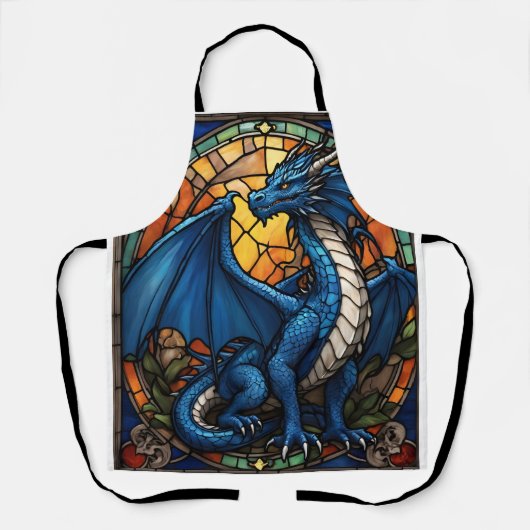 Tablier Année du dragon bleu 2024 (Recto)