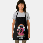 Tablier Anniversaire de deux ans fille mignonne 2e anniver (Insitu)