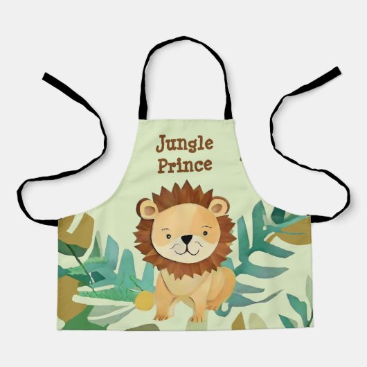 Tablier Anniversaire du Prince de la Petite Jungle (Recto)