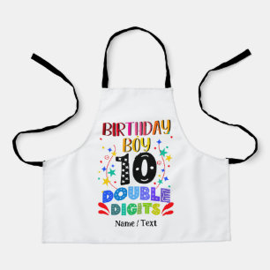 Tablier Anniversaire Garçon 10 Chiffres doubles, Anniversa