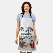 Tablier Anniversaire moderne M. et Mme monogram photo (Porté)
