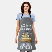 Tablier Anniversaire professionnel de l'employé apprécié (Porté)
