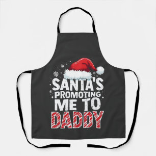 Tablier Annonce de grossesse à Noël, futur papa, annonce d