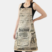 Tablier Annonce de journal français 1897 (Insitu)