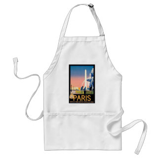 Tablier Annonce Voyage Paris vintage