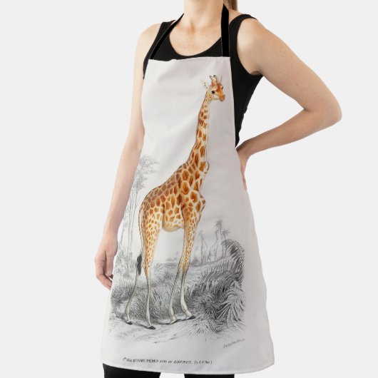 Tablier Antique Giraffe Histoire naturelle Imprimer Orbign (Insitu)