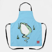 Tablier Antique Origine Histoire Grumpy Frog Japonais Toad (Recto)
