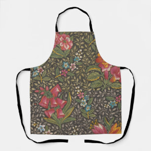 Tablier Antique Toile de Jouy 1800 Branches florales