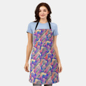 Tablier Aperon Motif multicolore (Porté)