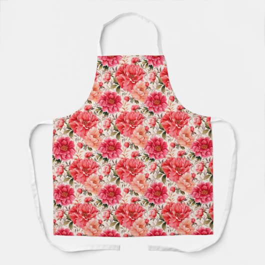 Tablier Apoon rose Peony (Recto)