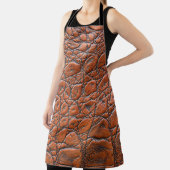 Tablier apparence fausse en cuir de crocodile (Insitu)