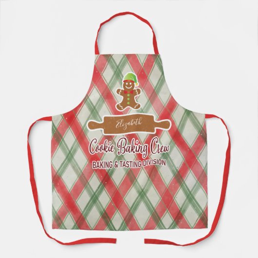 Tablier Appartement de Noël en pain d'épices (Recto)