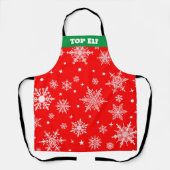 Tablier Appartement de Noël "Top Elf" (Recto)