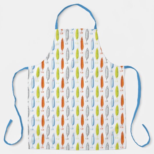 Tablier appâts de pêche illustrés (Recto)