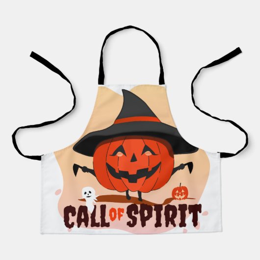Tablier Appel de l'Esprit d'Halloween (Recto)