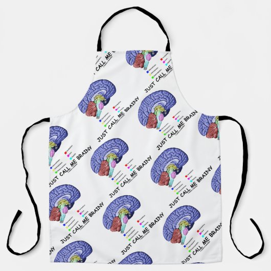 Tablier Appelez-Moi Brainical Anatomique Attitude Cerveau (Recto)