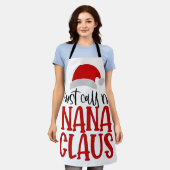 Tablier Appelez-Moi Simplement Nana Claus, Maman de Noël (Porté)
