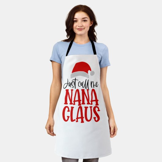 Tablier Appelle-Moi Nana Claus-56768 (Porté)