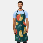 Tablier Apple Delight : Vert Foncé Sans Couleur. (Porté)