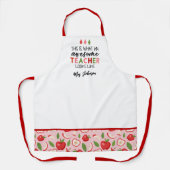 Tablier Apple enseignant moderne génial (Recto)