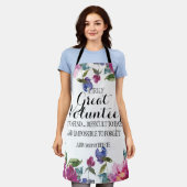Tablier Appréciation du Merci de l'apron floral (Porté)