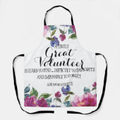 Tablier Appréciation du Merci de l'apron floral (Recto)