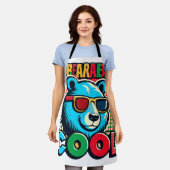 Tablier Approbateur cool amoureux de l'ours (Porté)