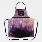 Tablier Appron monogramme professionnel améthyste violet m (Recto)