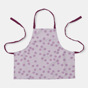 Tablier Apron À petits pois violet amusant