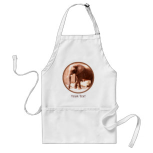 Tablier Apron africain des éléphants