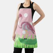Tablier Apron Alligator Flamant rose féminin (Insitu)