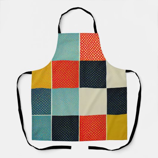 Tablier Apron amusant dans le Motif Patchwork (Recto)