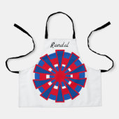 Tablier Apron (ao) - Triangles et cercles portant le nom (Recto)