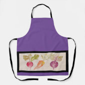 Tablier Apron - Aquarelle Radish, Carotte, Beet (Recto)