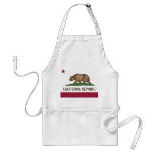 Tablier Apron avec Drapeau de Californie, États-Unis