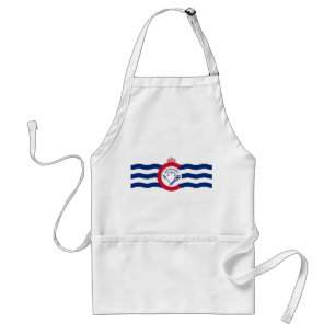 Tablier Apron avec Drapeau de Cincinnati, État de Californ