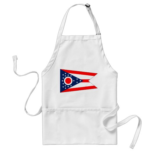Tablier Apron avec drapeau de l'Ohio, États-Unis (Devant)
