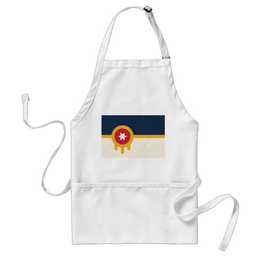 Tablier Apron avec drapeau de Tulsa, Oklahoma (Devant)