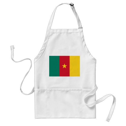 Tablier Apron avec drapeau du Cameroun (Devant)