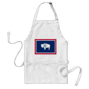 Tablier Apron avec Drapeau du Wyoming, États-Unis